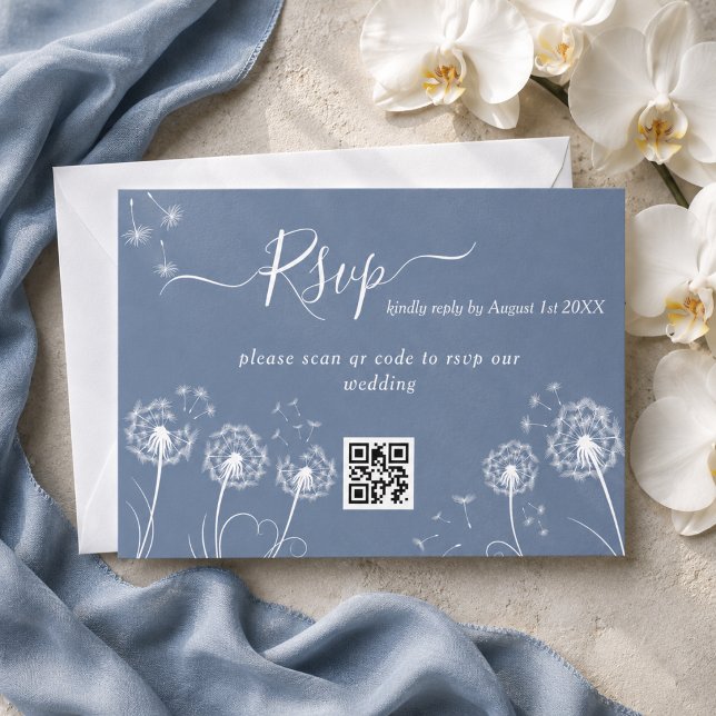 Simple Wildflower Rustic Wedding RSVP Card (Creator Uploaded)