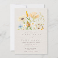 Simple Wildflowers Botanical Wedding