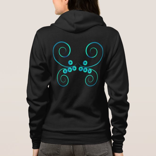 simple wings  hoodie (Back)