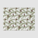 Simple Winter Fir Cone Watercolor Christmas Tissue Paper<br><div class="desc">Looking for a modern and simple tissue paper that will make your holiday wrapping gorgeously unique? Our Simple Winter Fir Cone Watercolor Christmas Tissue Paper is decorated with hand painted fir cones with winter botanical greenery watercolor designs. Making it perfect for wrapping jewellery, small gifts, party favours and allows for...</div>