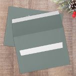 Simple Winter Green Return Address Envelope<br><div class="desc">This design features an elegant Christmas envelope,  with the return address on the back flap,  a winter green,  simple minimalist,  script typography,  a rustic design,  with calligraphy,  Xmas,  classic minimal,  a modern style.</div>