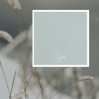 Simple Winter Icy Blue Personalised Cocktail