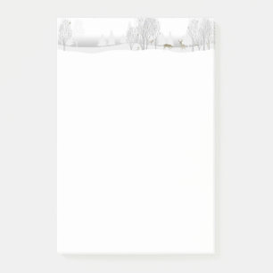 Simple Winter Scene 4" x 6" Post-It Notes