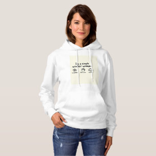 Simple Winter Woman Hoodie
