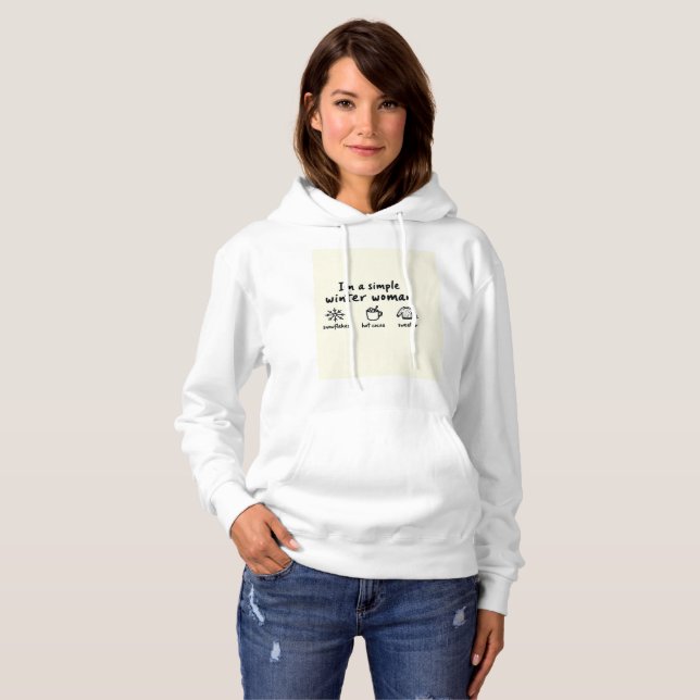 Simple Winter Woman Hoodie (Front Full)
