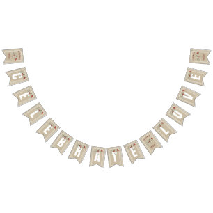 Simple Winters with Cardinal   Celebrate Love Bunting