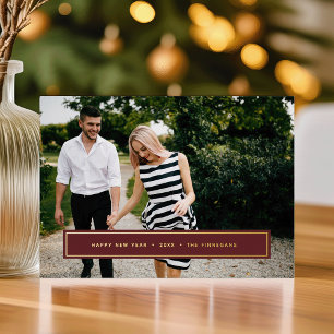 Simple Wish   Editable Colour New Year Photo Foil 