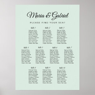 Simple without drawing. Wedding Seating Chart
