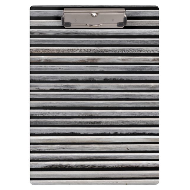 Simple Wood Stripe Pattern Clipboard (Front)