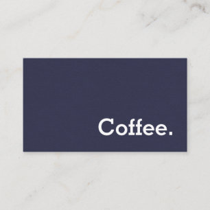 Simple Word Dark Felt Loyalty Coffee Punch-Card Card