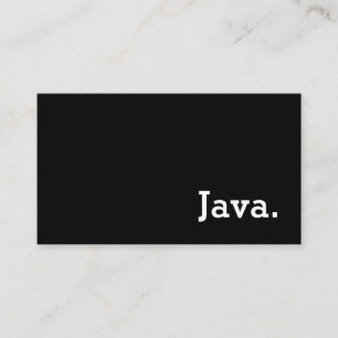 Simple Word Dark Loyalty Java Punch-Card Card