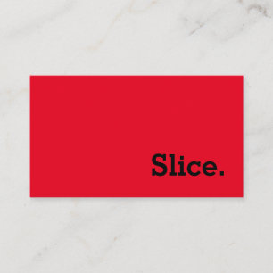 Simple Word Slice Loyalty Punch-Card