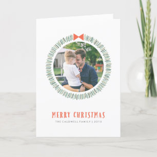 Simple Wreath Holiday Greeting Card