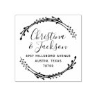 Simple Wreath Newlywed Return Address