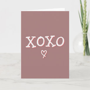 Simple Xoxo Heart Card