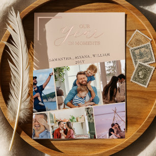 Simple Year in Moments Family Photo Christmas