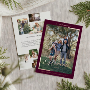 Simple Year in Moments Family Photo Christmas