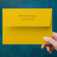 Simple Yellow NYC Yellow Taxi Return Address