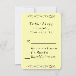 Simple Yellow RSVP