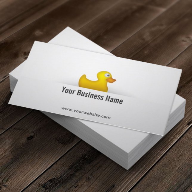 Simple Yellow Rubber Duck Business Card (Creator Uploaded)