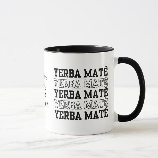 Simple YERBE MATE Make Time To Pray Custom Text Mug (Right)