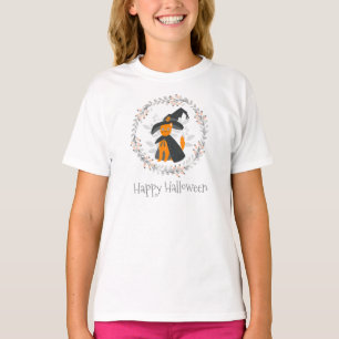 Simple yet Elegant Halloween Cat Crew Shirt