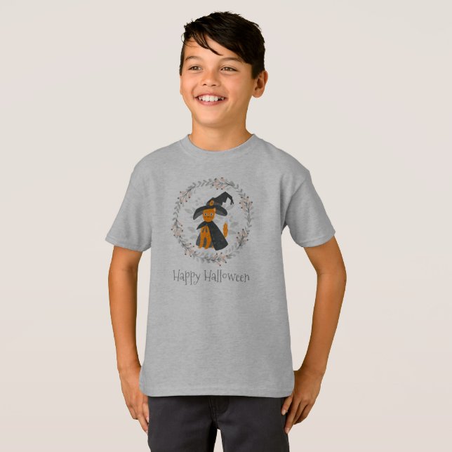 Simple yet Elegant Halloween Cat | Shirt (Front Full)