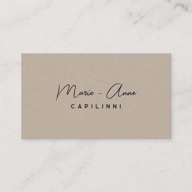  Simple Yet Elegant Modern Minimalist Design Business Card (Front)