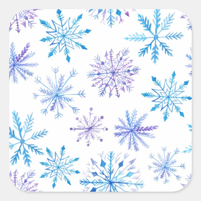 Simple yet Elegant Snowflakes | Sticker Seal (Front)