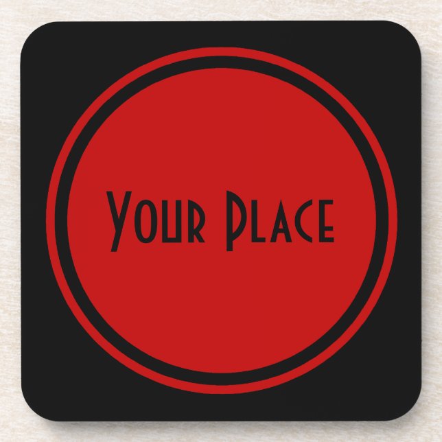 Simple Yet Sophisticated Red Coaster (Front)