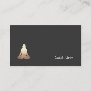 Simple Yoga Mediation Pose Business Card