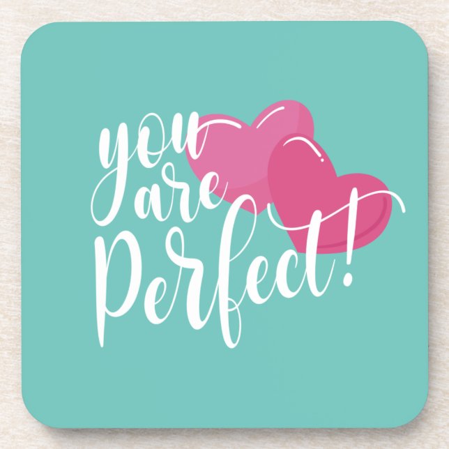 Simple You Are Perfect Valentine | Coaster (Front)