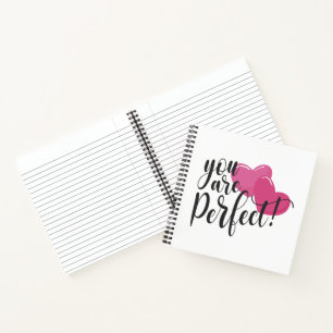 Simple You Are Perfect Valentine   Notebook