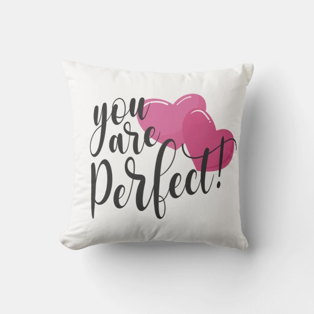 Simple You Are Perfect Valentine | Throw Pillow (Front)