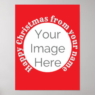 simple your image here photo happy Christmas text  Poster