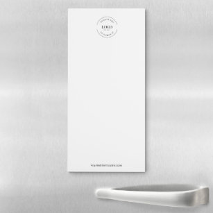 Simple Your Logo and website Promotional Business Magnetic Notepad