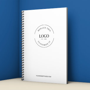 Simple Your Logo and website Promotional Business  Notebook