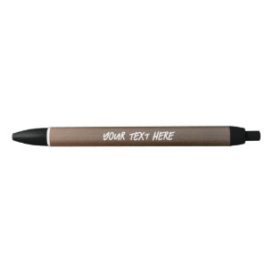Simple Your Text Here Custom Black Ink Pen