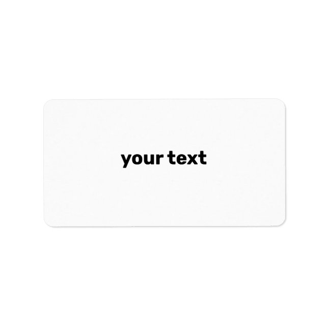 simple your text here custom label (Front)