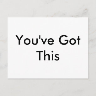 Simple You've Got This: Inspiring, Pep-Talk Postcard