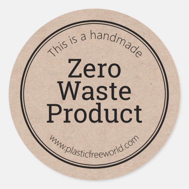 Simple Zero Waste Product Labels (Front)