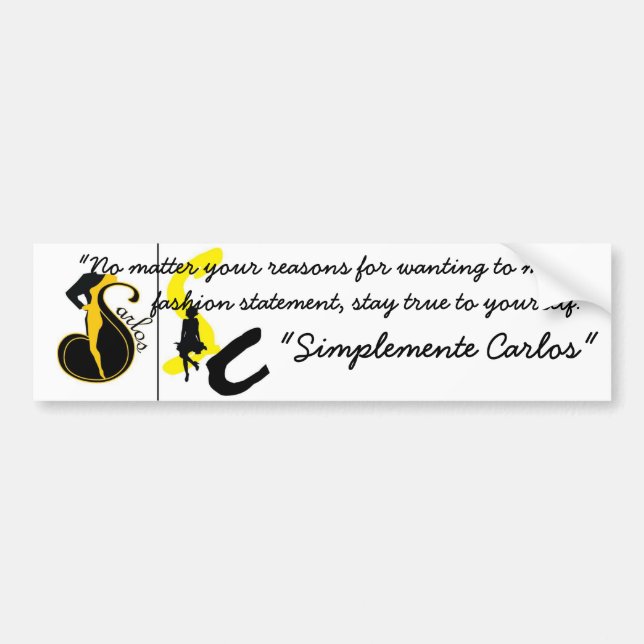 Simplemente Carlos BumperSticker Bumper Sticker (Front)