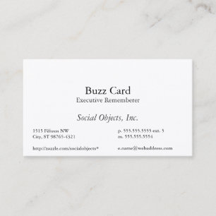 Simplest Serif American Garamond Template Business Card