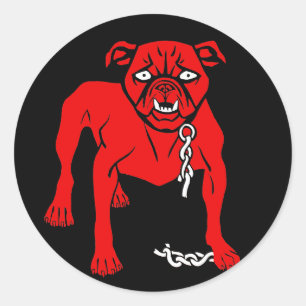 Simplicissimus Staffordshire Bul Terrier - Vintage Classic Round Sticker