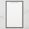 Simplicity Black White Personalised Stationery