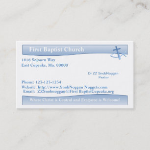 Simplicity Blue Business Card