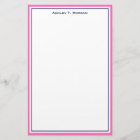 Simplicity DIY Frame & BG, Hot Pink Blue White