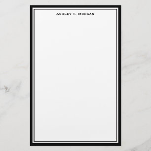 Simplicity DIY Frame White Personalised Black Stationery