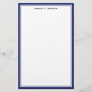 Simplicity DIY Frame White Personalised Navy Stationery
