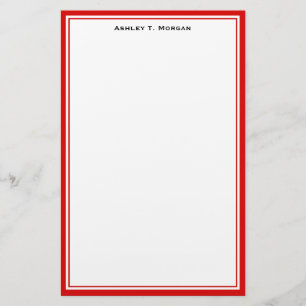 Simplicity DIY Frame White Personalised Red Stationery